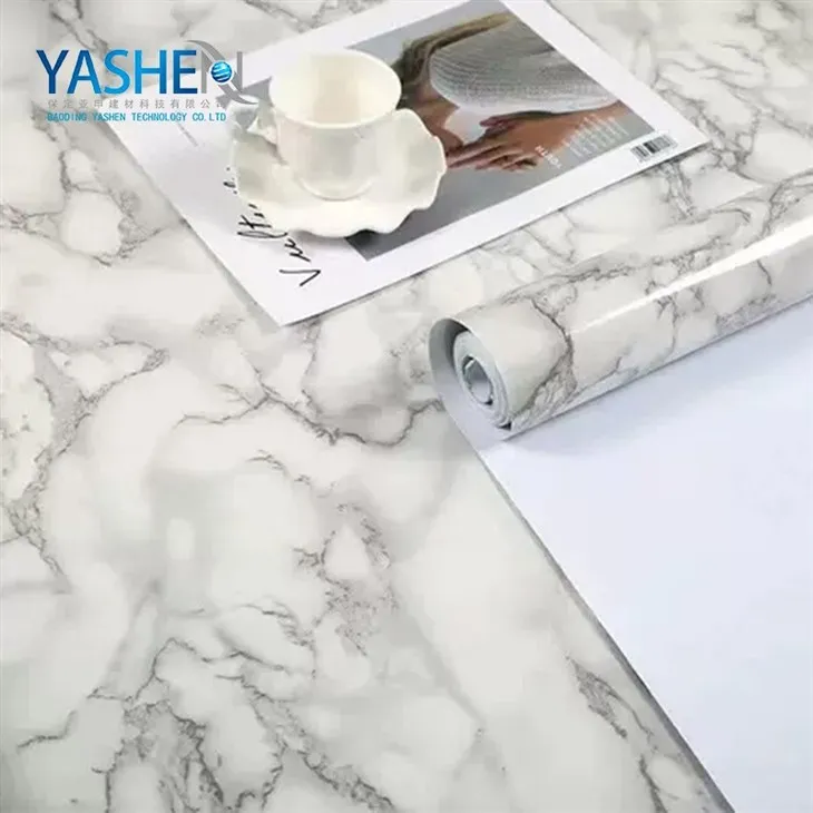 High Temperature Resistance Waterproof PVC Marble Tablecloth
